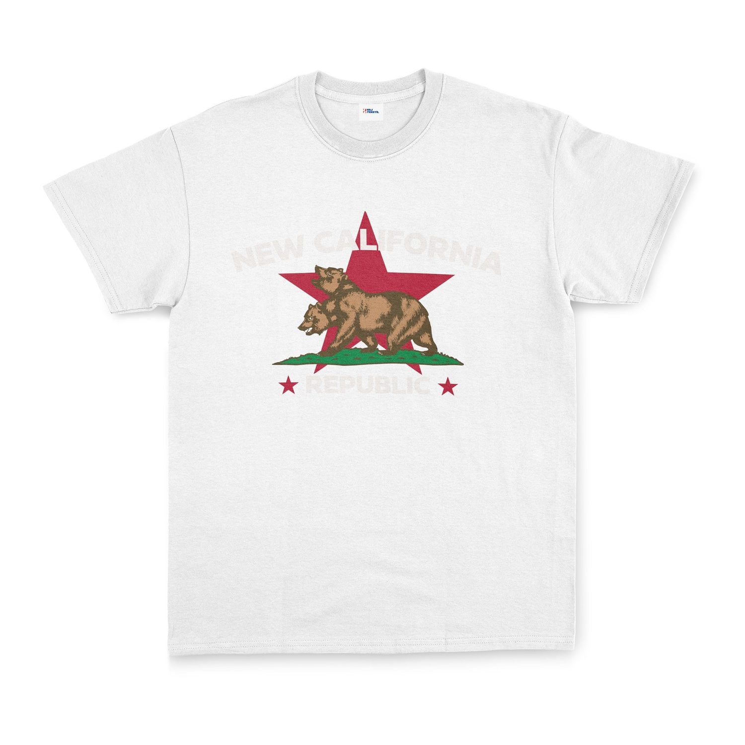 New California Republic Premium Tişört M - Beyaz