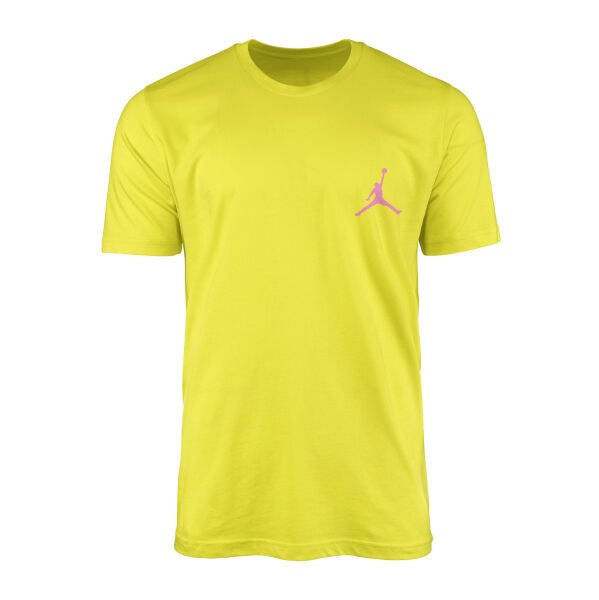 Air Jordan Pink Stroked Tişört S - Sarı