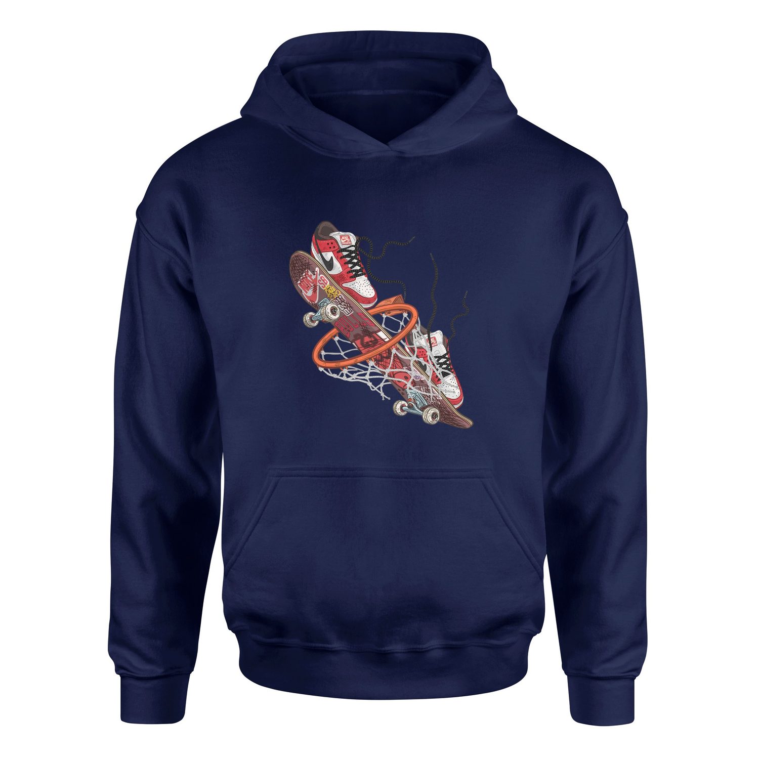 Air Jordan Skateboard Hoodie M - İndigo Mavisi