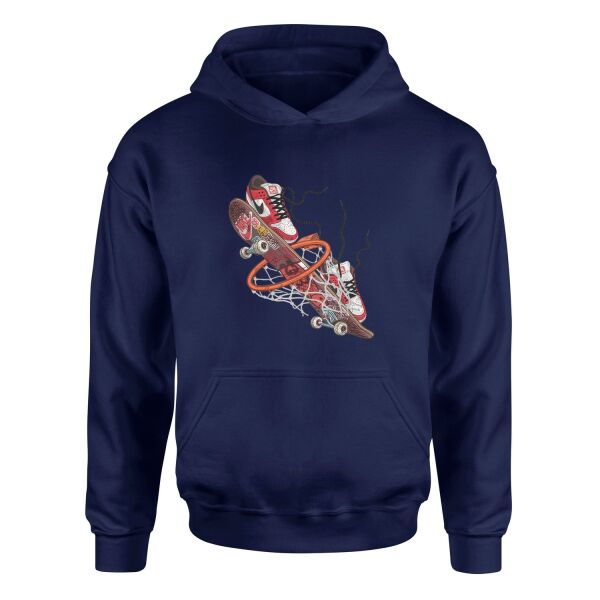 Air Jordan Skateboard Hoodie M - İndigo Mavisi
