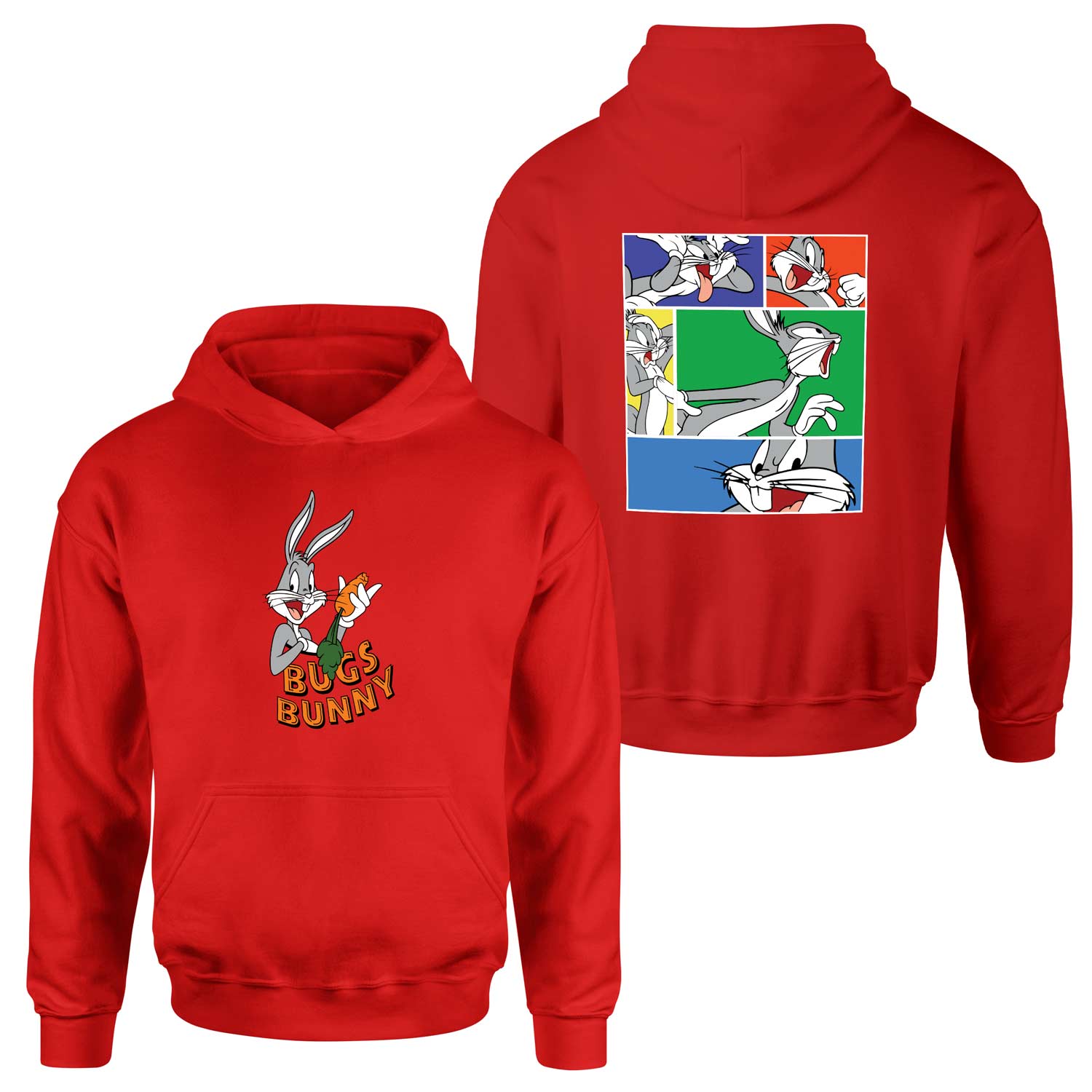 Bugs Bunny 360 Hoodie M - Kırmızı