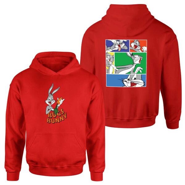 Bugs Bunny 360 Hoodie M - Kırmızı