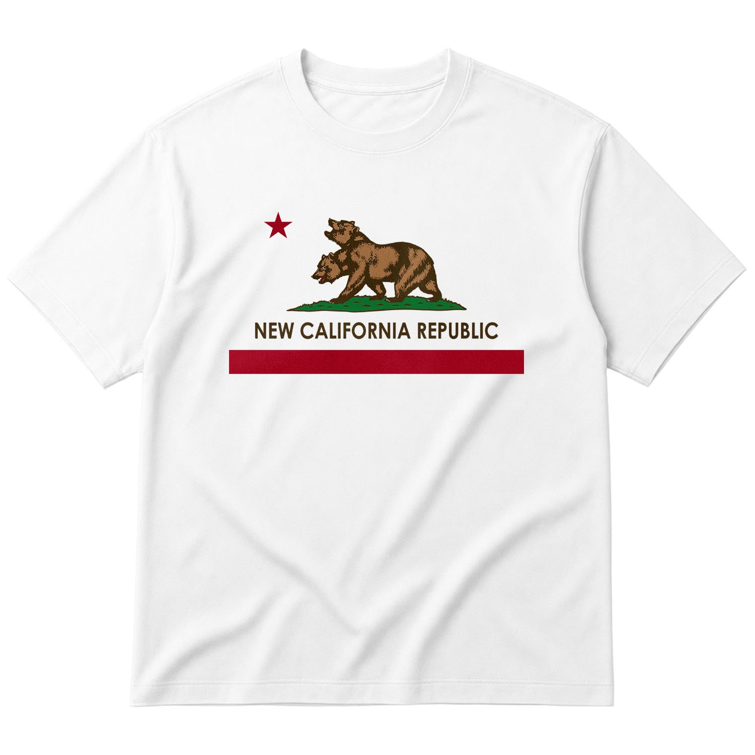 New California Republic | Fallout Oversize Tişört S - Beyaz