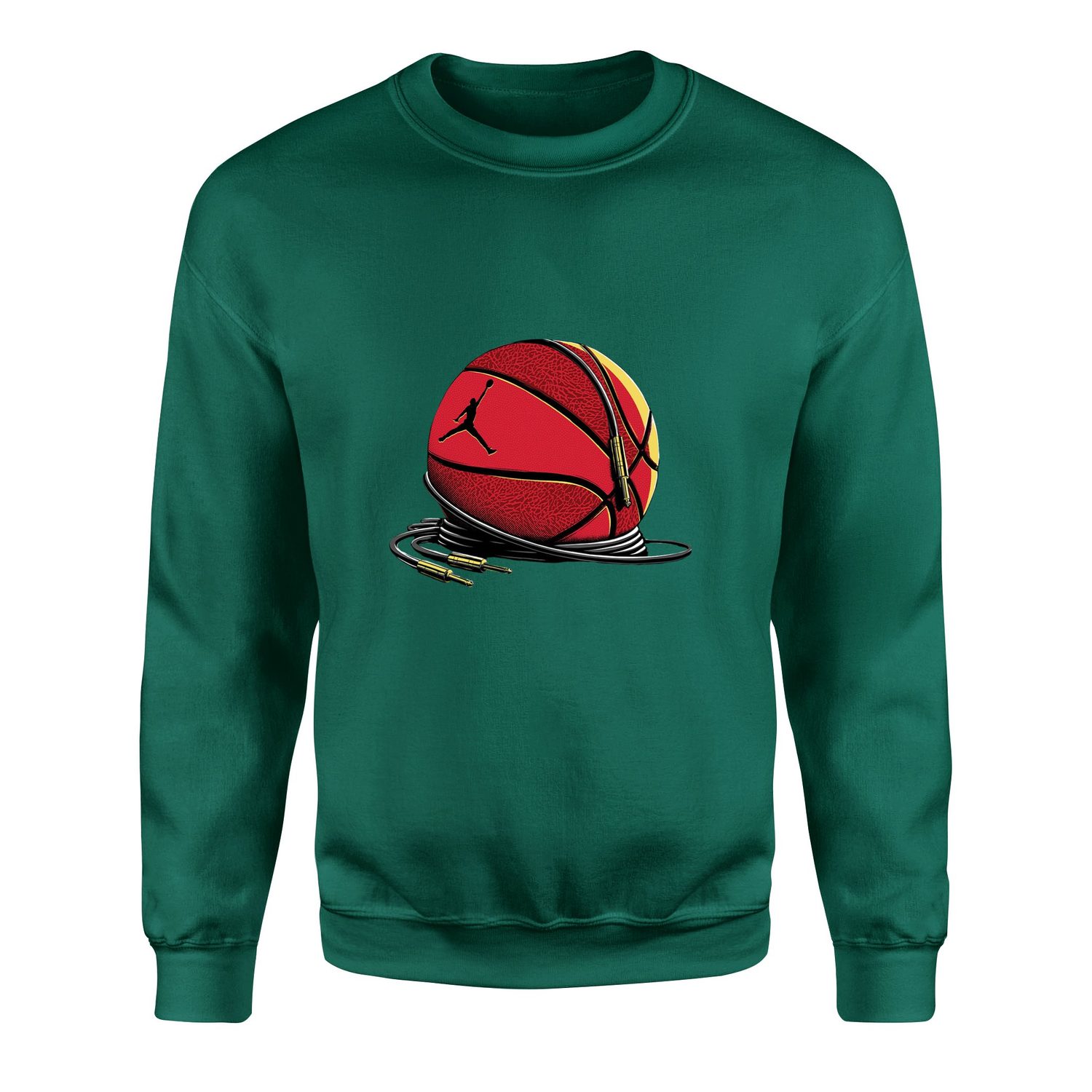 Air Jordan UNPLUGGED Sweatshirt L - Nefti Yeşili