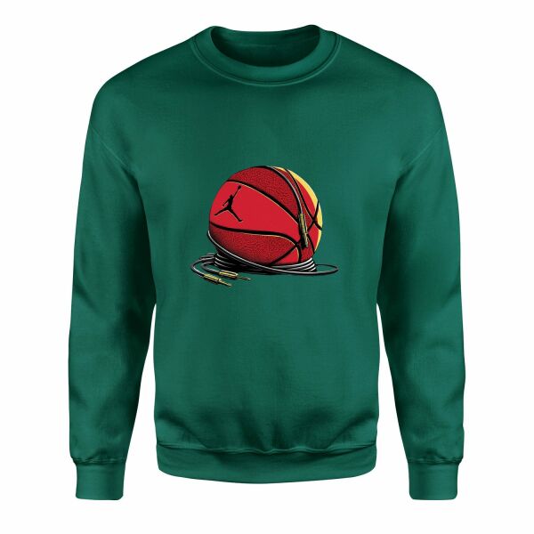 Air Jordan UNPLUGGED Sweatshirt L - Nefti Yeşili