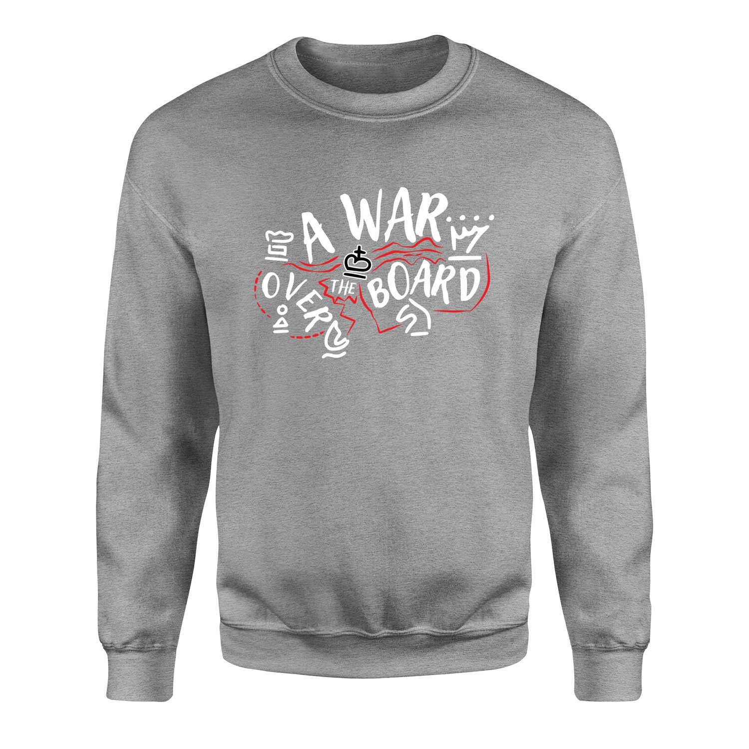 A War Over The Board Whites Sweatshirt XL - Gri