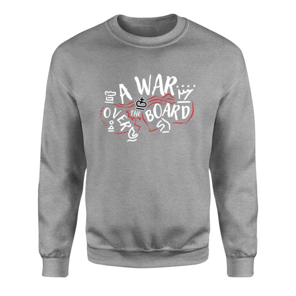 A War Over The Board Whites Sweatshirt XL - Gri
