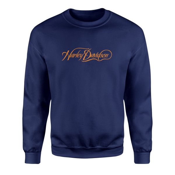 Harley-Davidson Script Sweatshirt S - İndigo Mavisi