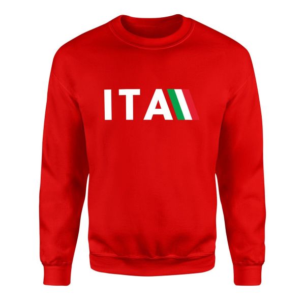 Forza ITA Scudetto Sweatshirt S - Kırmızı