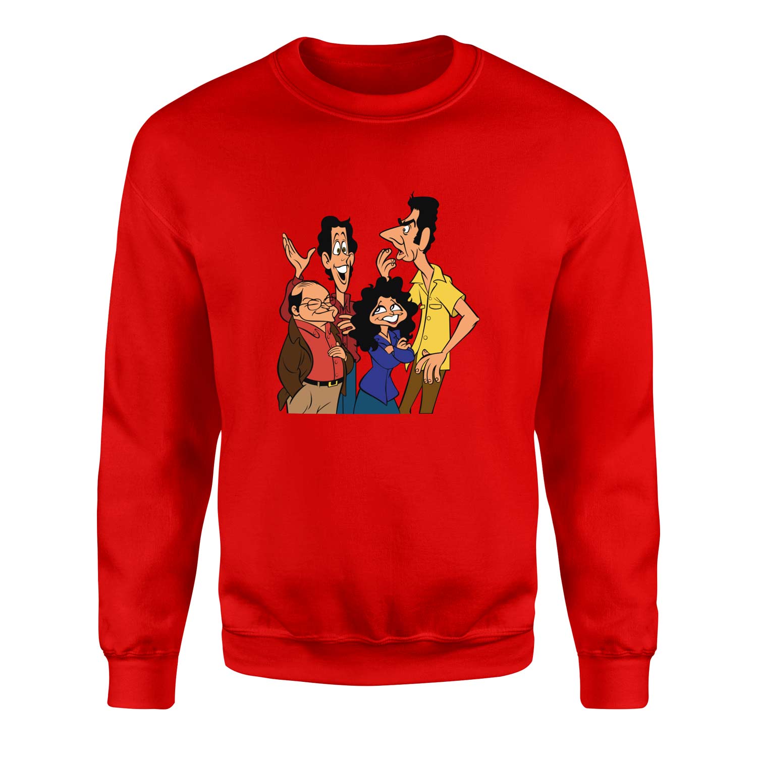 Friends of Seinfeld Sweatshirt S - Kırmızı