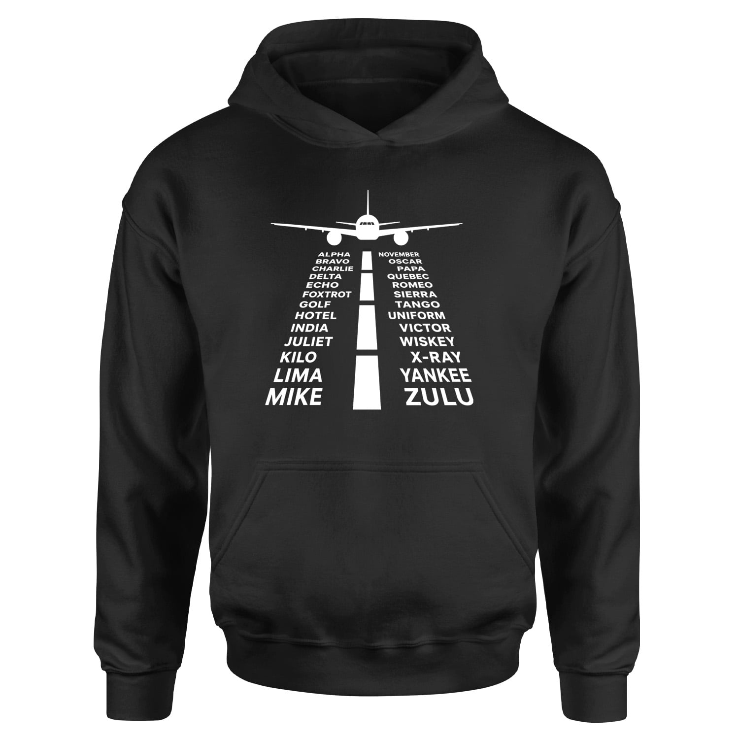 Havacılık Alfabesi Hoodie