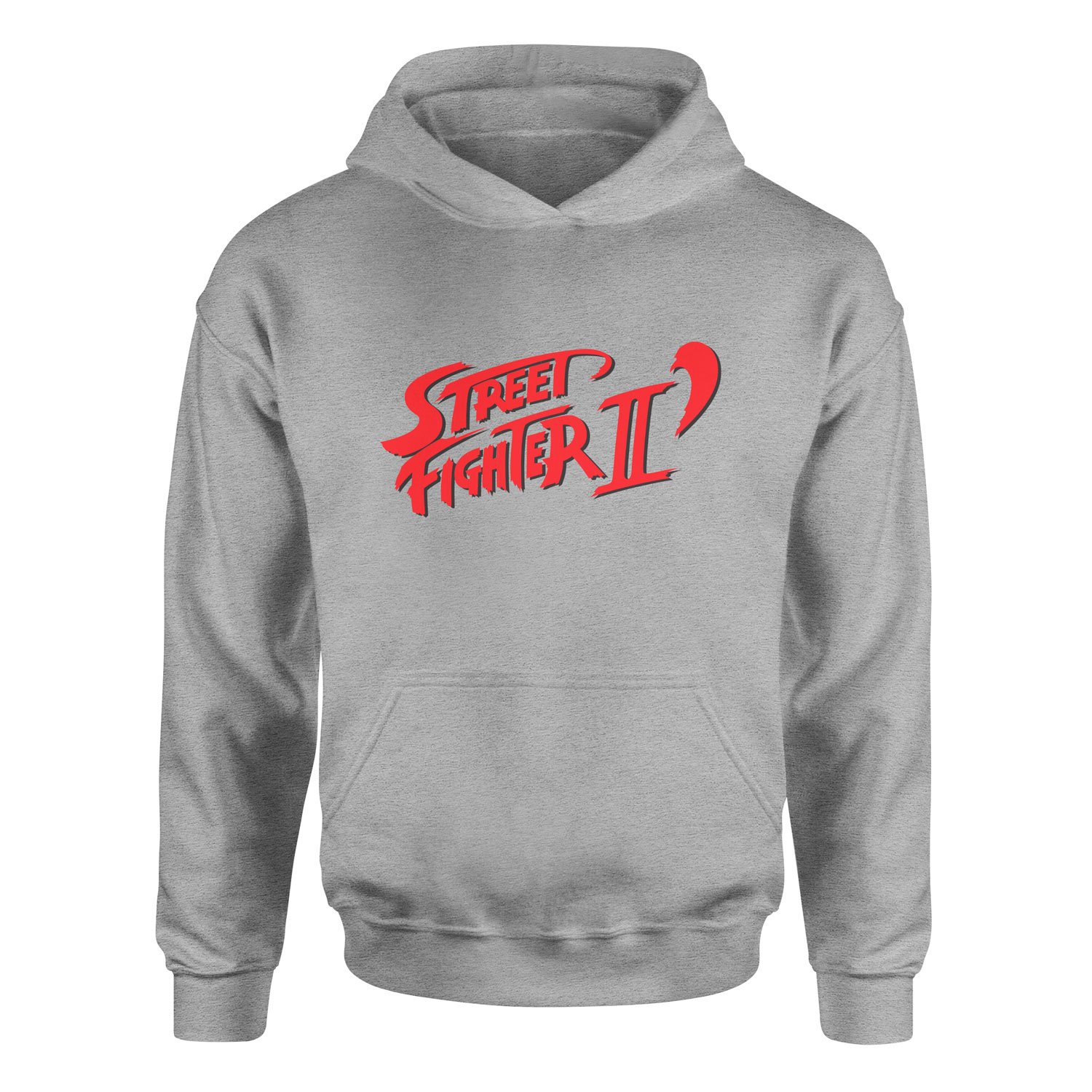 Street Fighter II Hoodie L - Gri