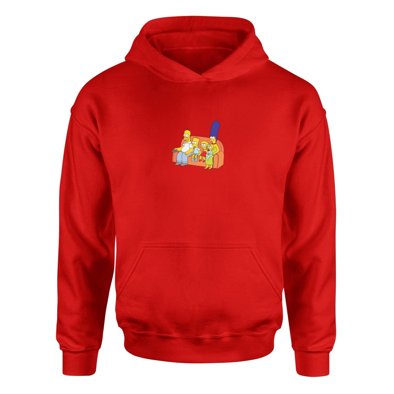 The Simpsons Family Hoodie XL - Kırmızı