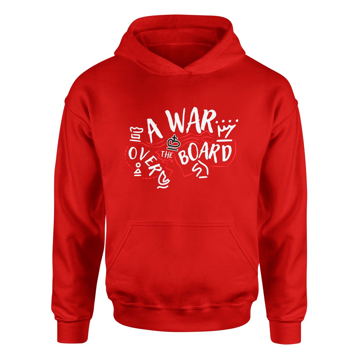 A War Over The Board Whites Hoodie S - Kırmızı