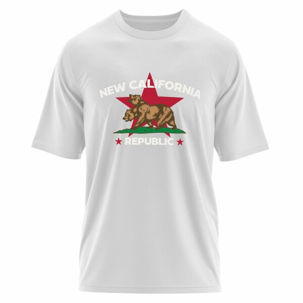 New California Republic Premium Oversize Tişört L - Beyaz