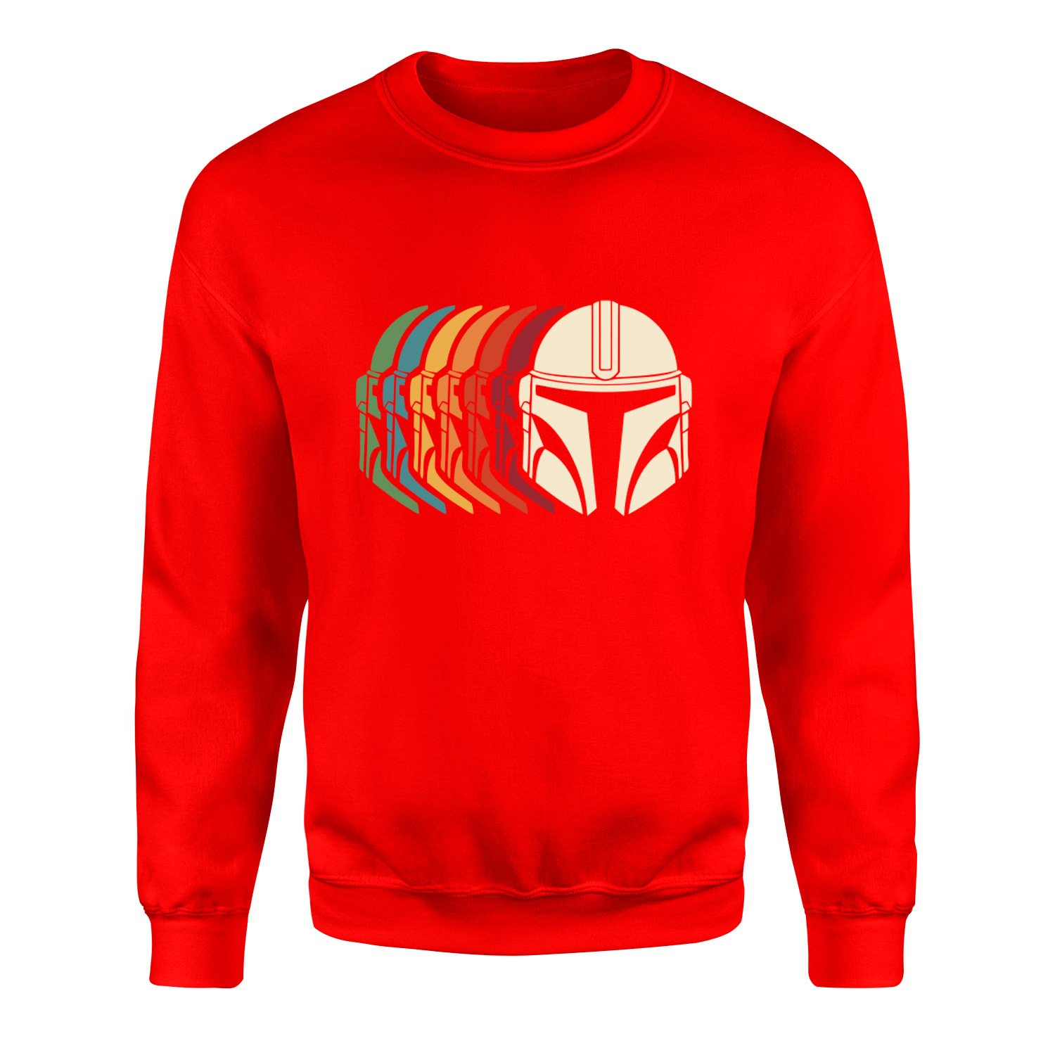 Mando Helmet Gradient Sweatshirt XL - Kırmızı