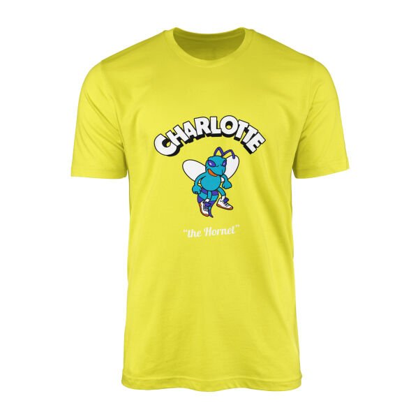 Charlotte Cartoon Tişört XL - Sarı