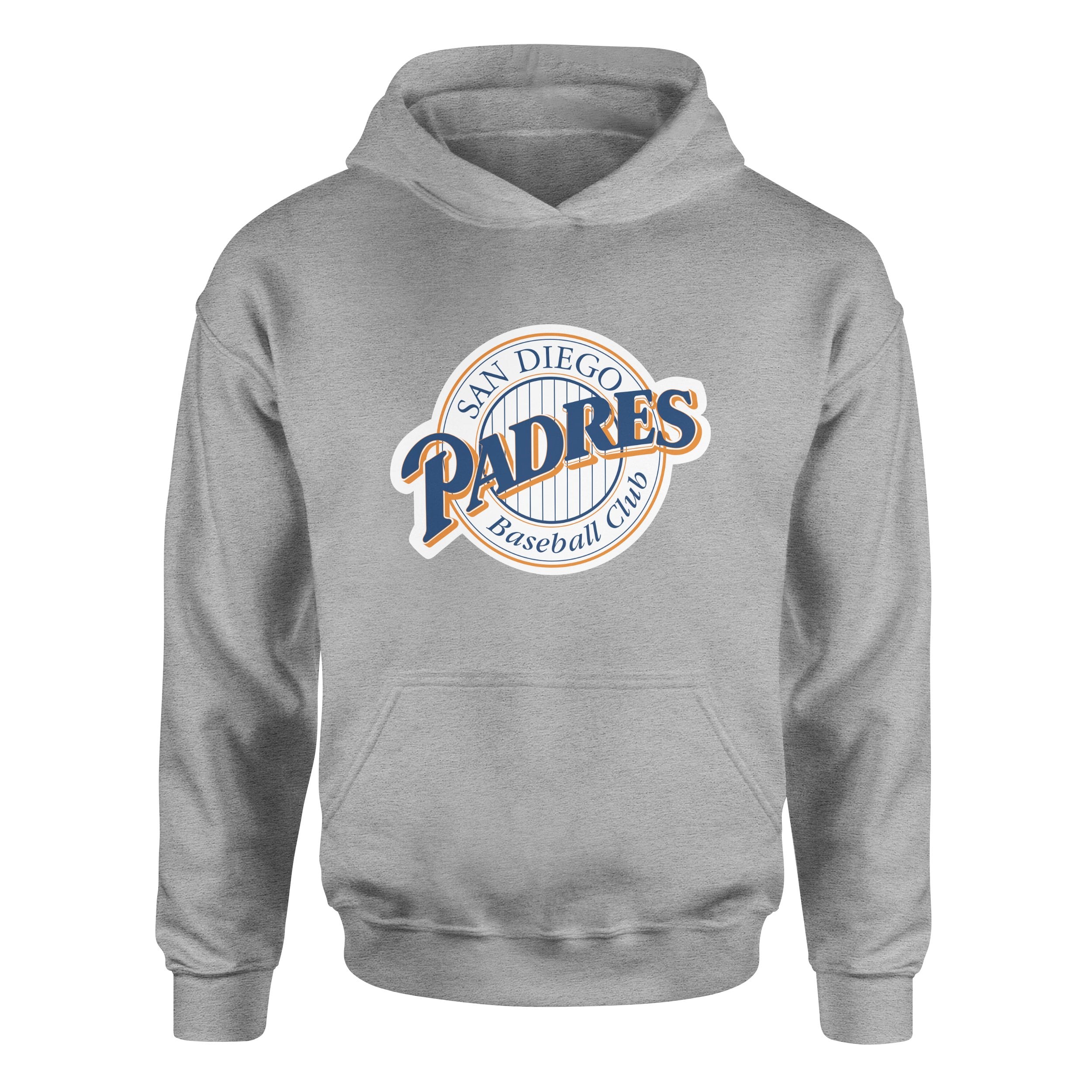 San Diego Padres Baseball Hoodie XL - Gri