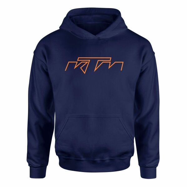 KTM Ghost Hoodie XL - İndigo Mavisi