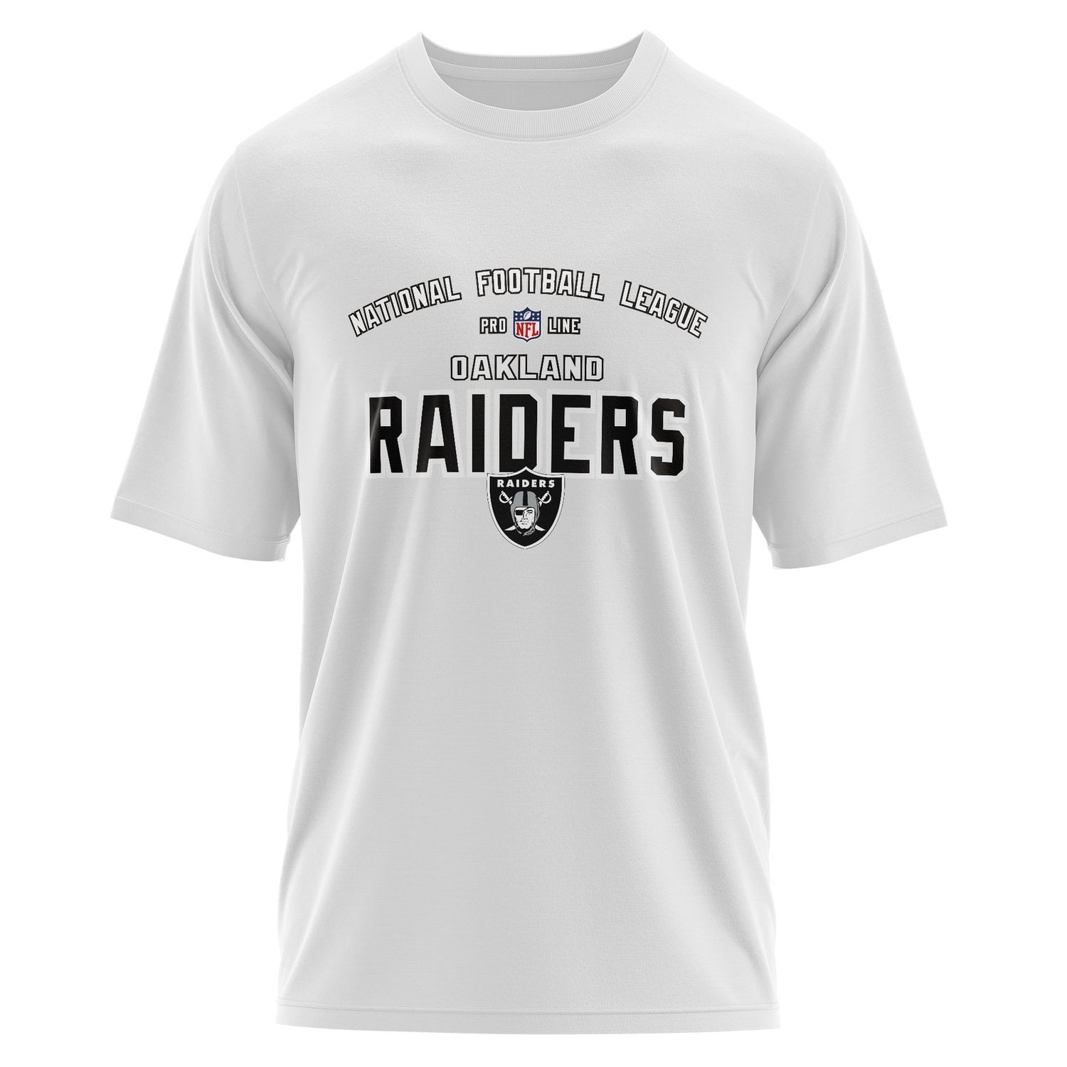 Las Vegas “Oakland” Raiders Retro Edition NFL Oversize Tişört S - Beyaz