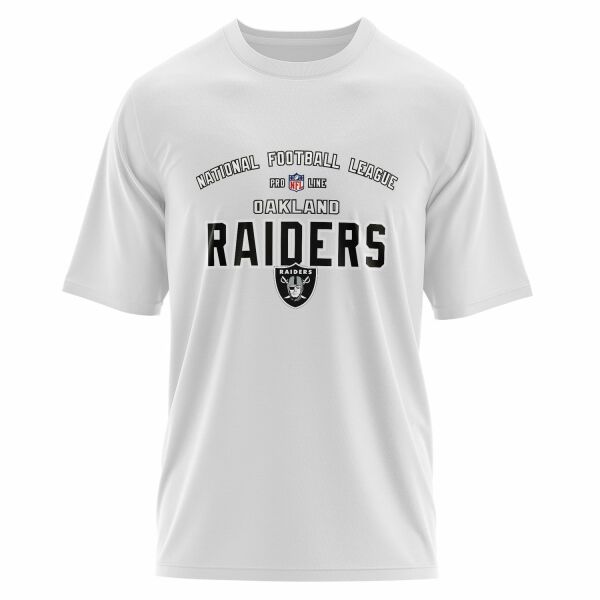 Las Vegas “Oakland” Raiders Retro Edition NFL Oversize Tişört S - Beyaz