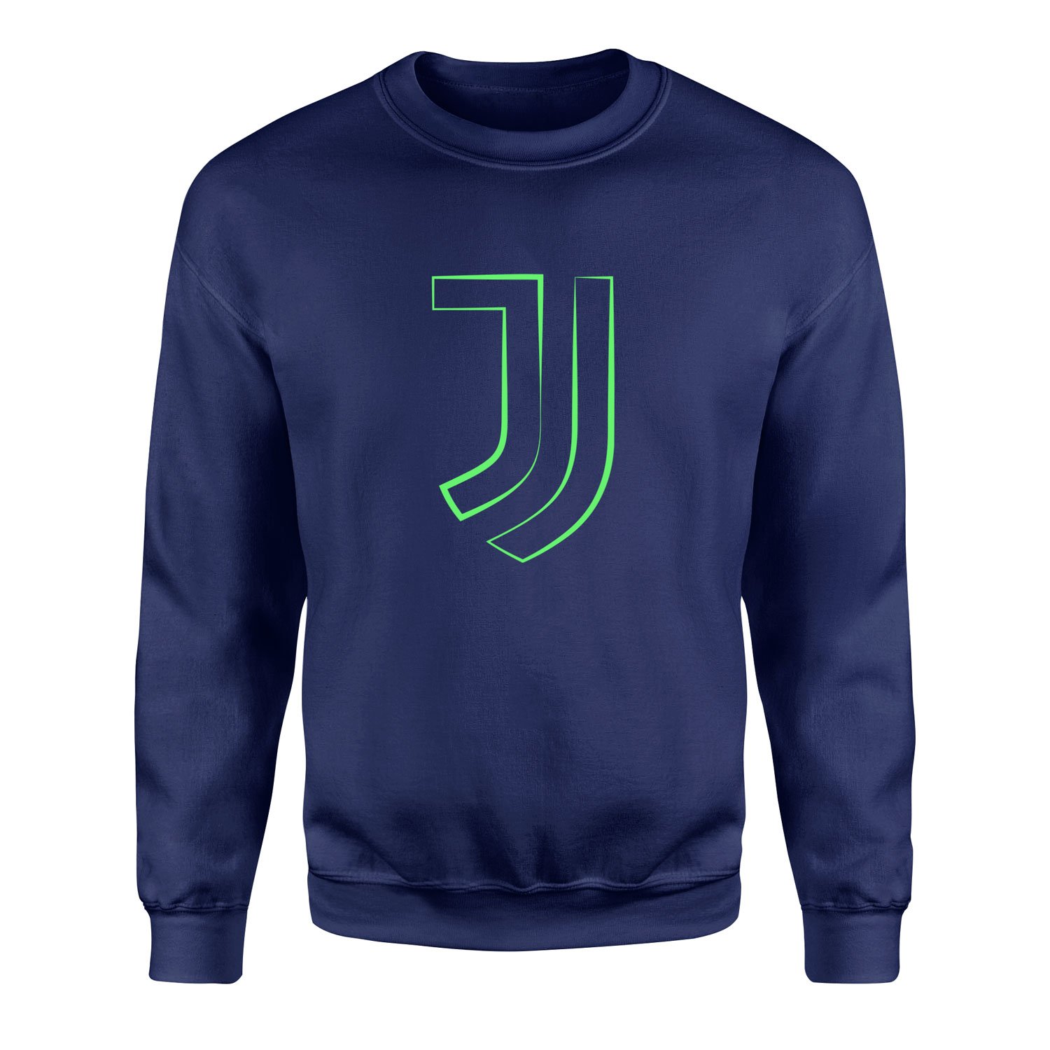 Juventus Green Strokes Sweatshirt M - İndigo Mavisi