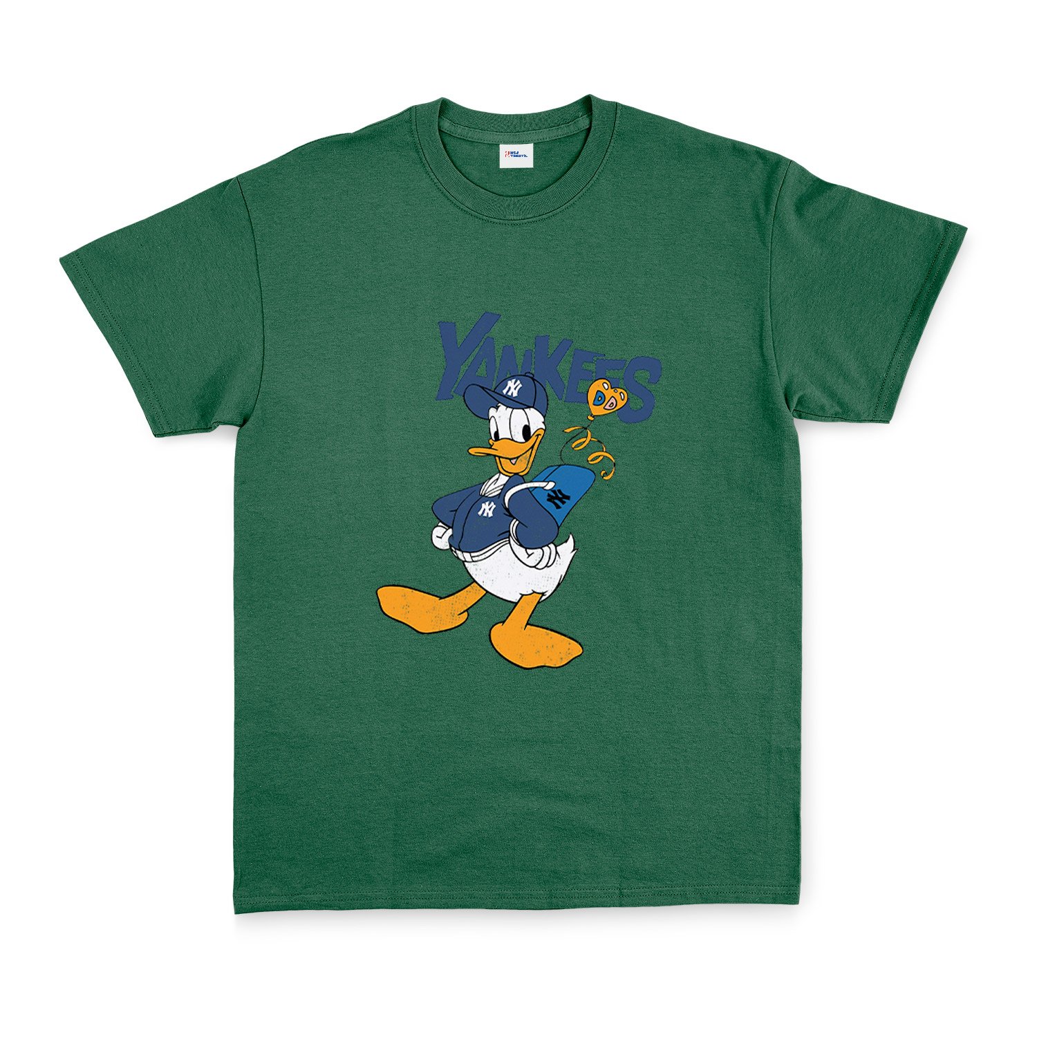 Donald Yankees Grunge Tişört XXL - Nefti Yeşili