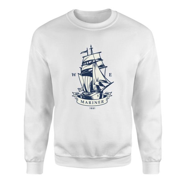 Mariner Denizci Sweatshirt XL - Beyaz