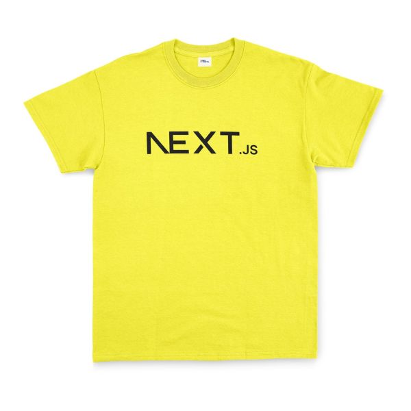 NEXT.js Tişört L - Sarı