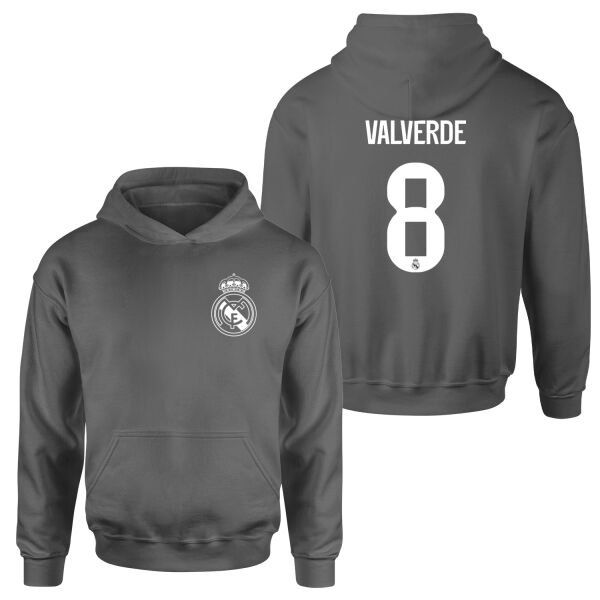 Federico Valverde RM BL Forma Hoodie M - Füme