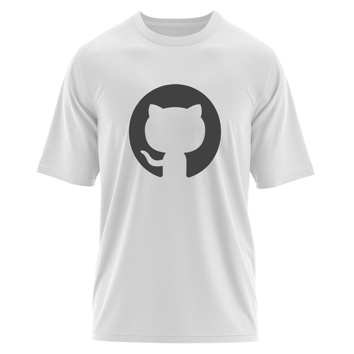 GitHub Oversize Tişört L - Beyaz