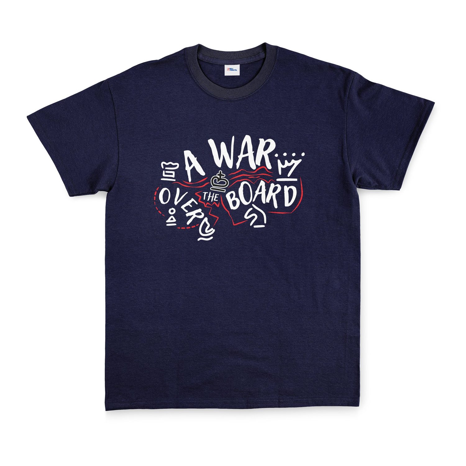 A War Over The Board Whites Tişört S - İndigo Mavisi