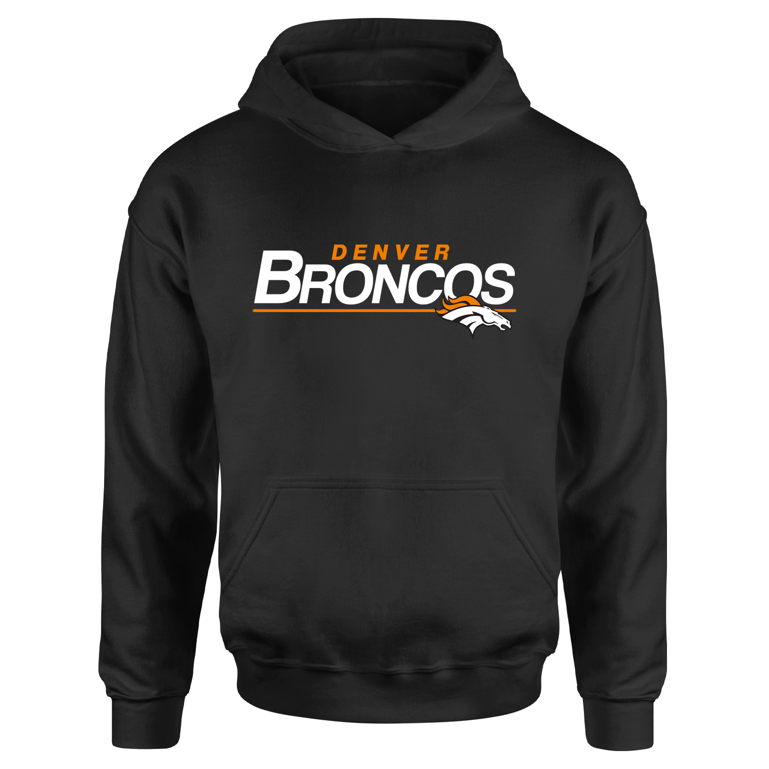 Denver BRONCOS Hoodie XXL - Siyah