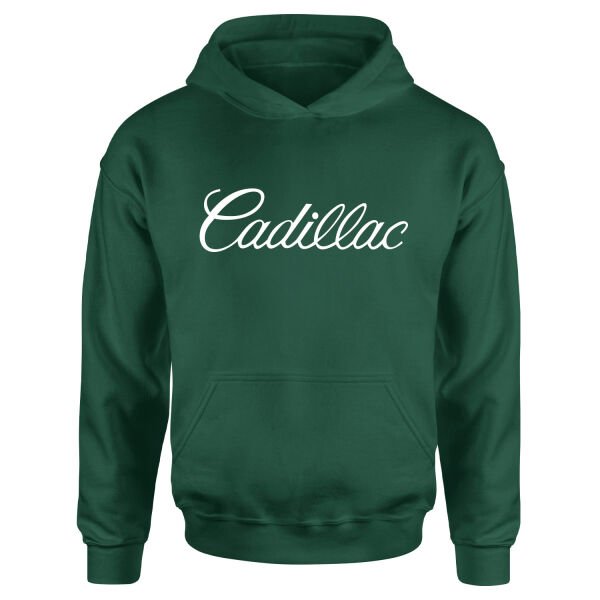 Cadillac Script Hoodie S - Nefti Yeşili