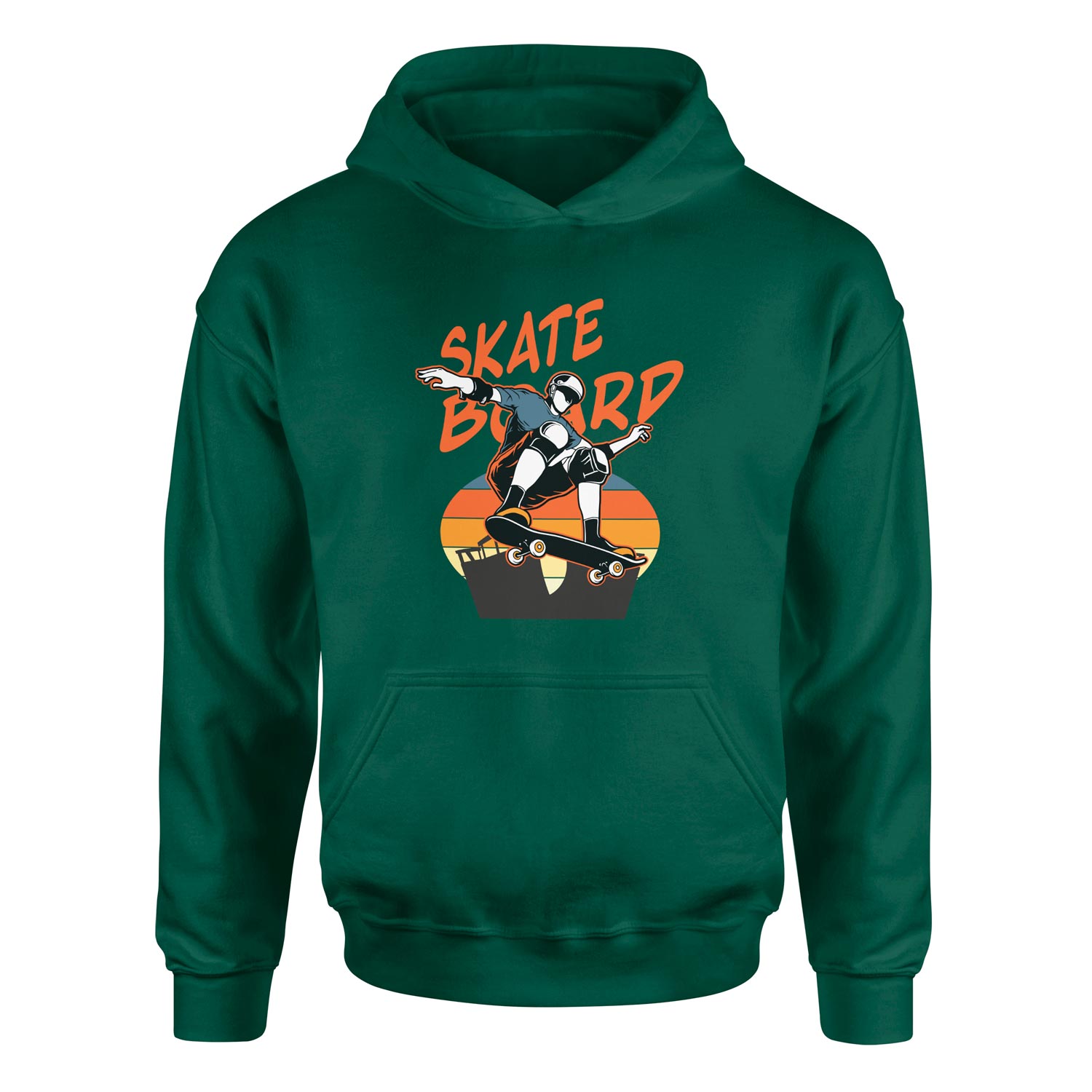 Skateboard Hoodie XL - Nefti Yeşili