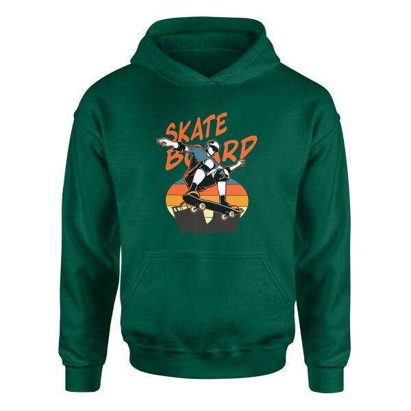 Skateboard Hoodie XL - Nefti Yeşili