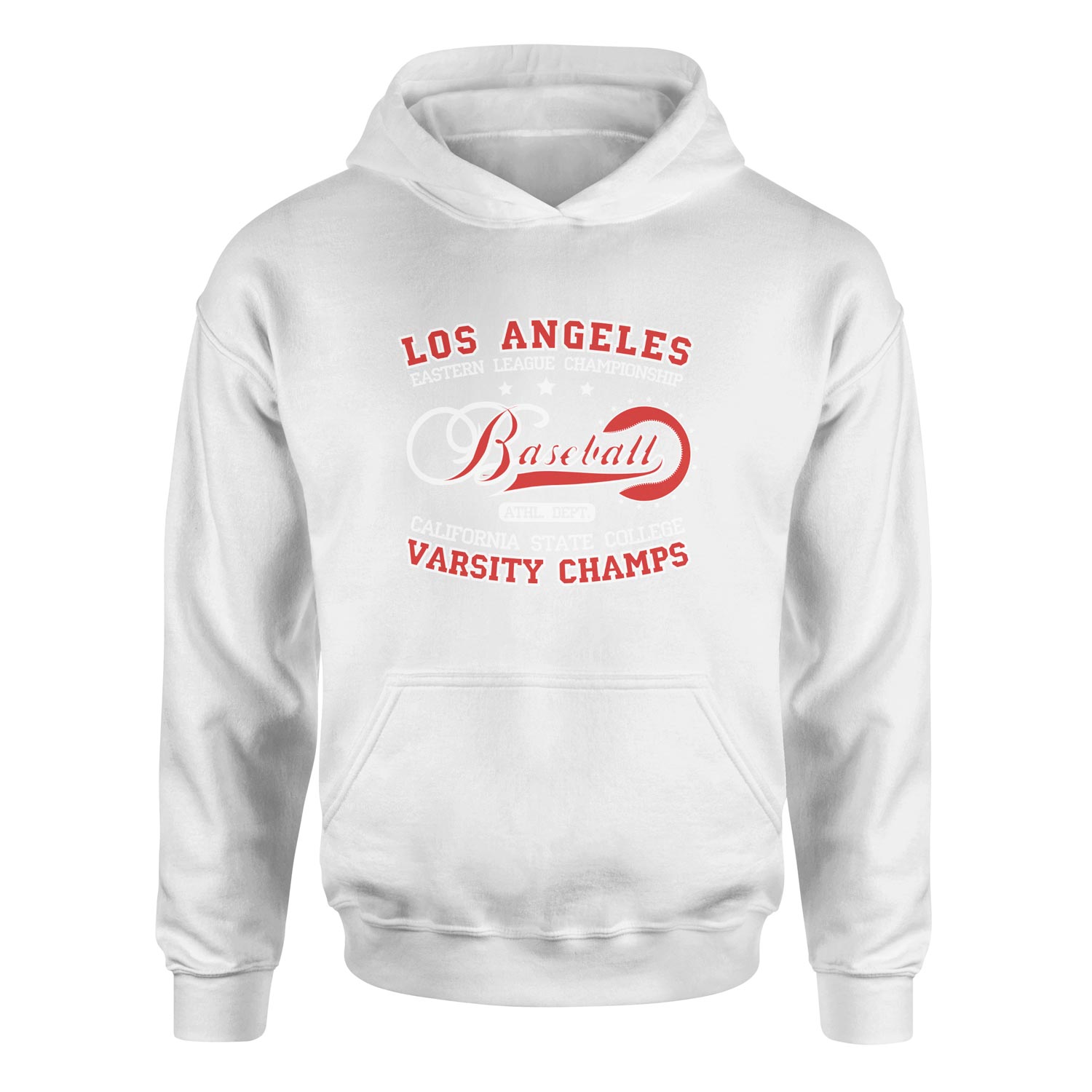 Los Angeles ELC Baseball Hoodie M - Beyaz