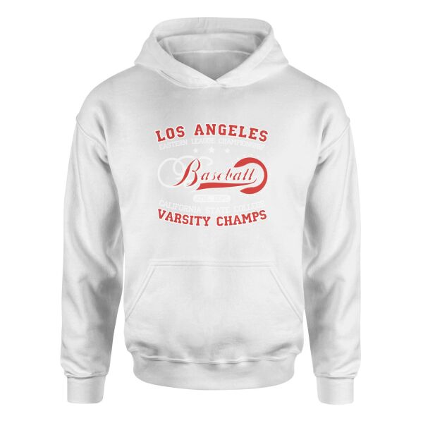 Los Angeles ELC Baseball Hoodie M - Beyaz