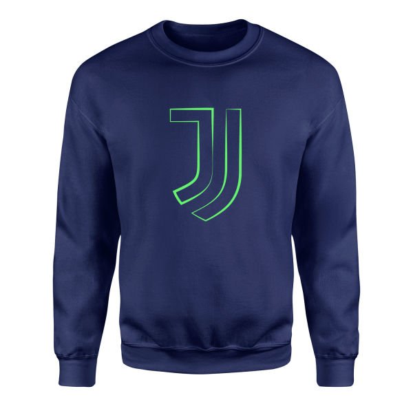 Juventus Green Strokes Sweatshirt XL - İndigo Mavisi