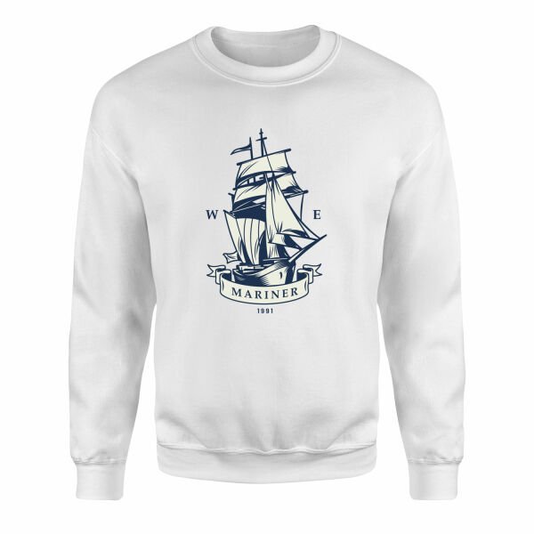 Mariner Denizci Sweatshirt L - Beyaz