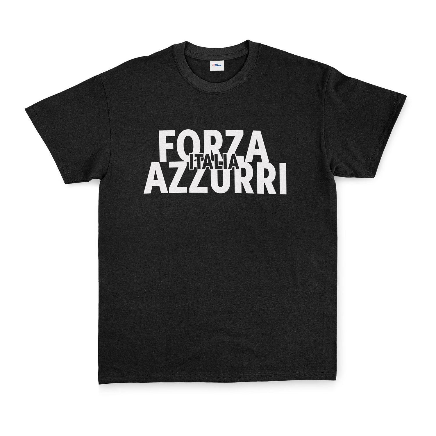 Forza Italia Forza Azzurri Tişört M - Siyah