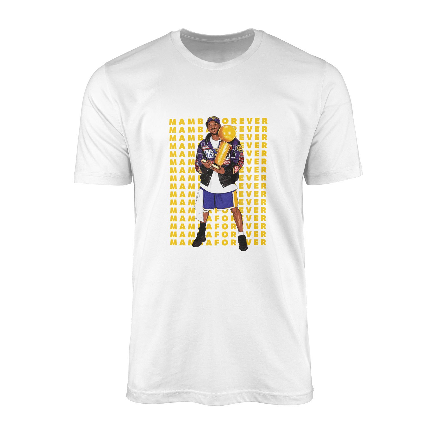MAMBA FOREVER Kobe Bryant Tişört XL - Beyaz