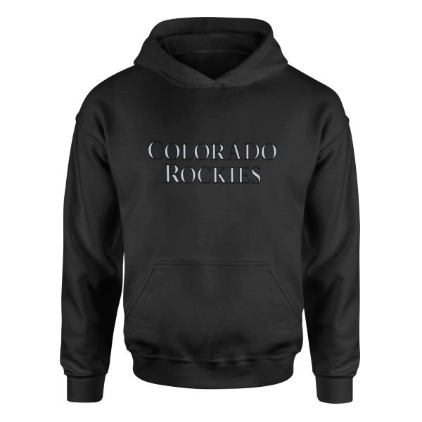 Colorado ROCKIES Hoodie S - Siyah