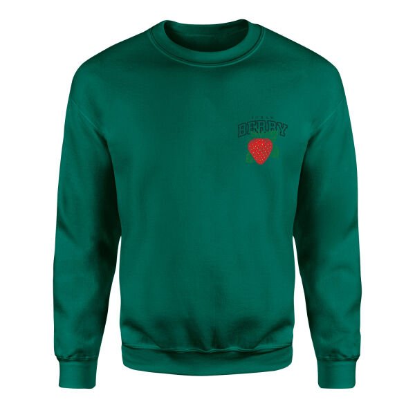 Strawberry Sweatshirt L - Nefti Yeşili