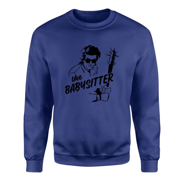 The Babysitter Sweatshirt XL - İndigo Mavisi