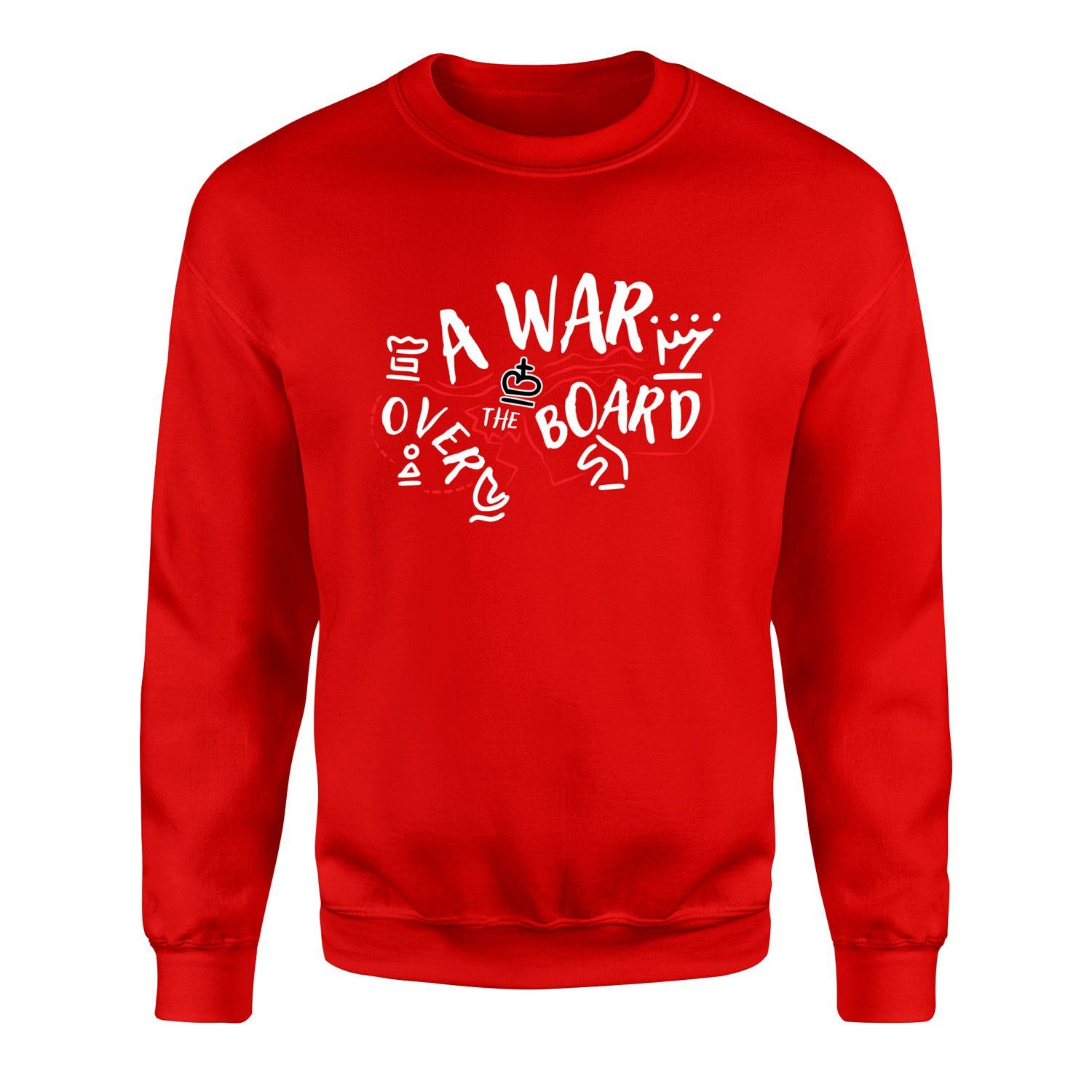 A War Over The Board Whites Sweatshirt M - Kırmızı