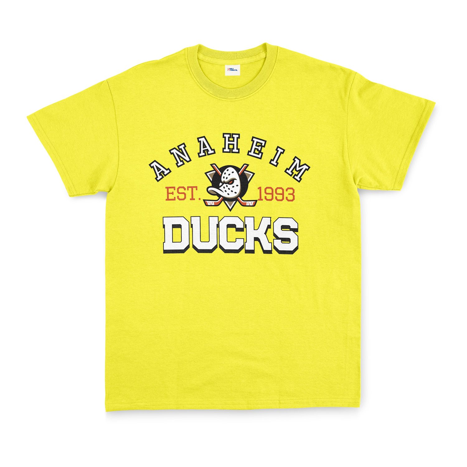 Anaheim Ducks EST. 1993 Tişört L - Sarı