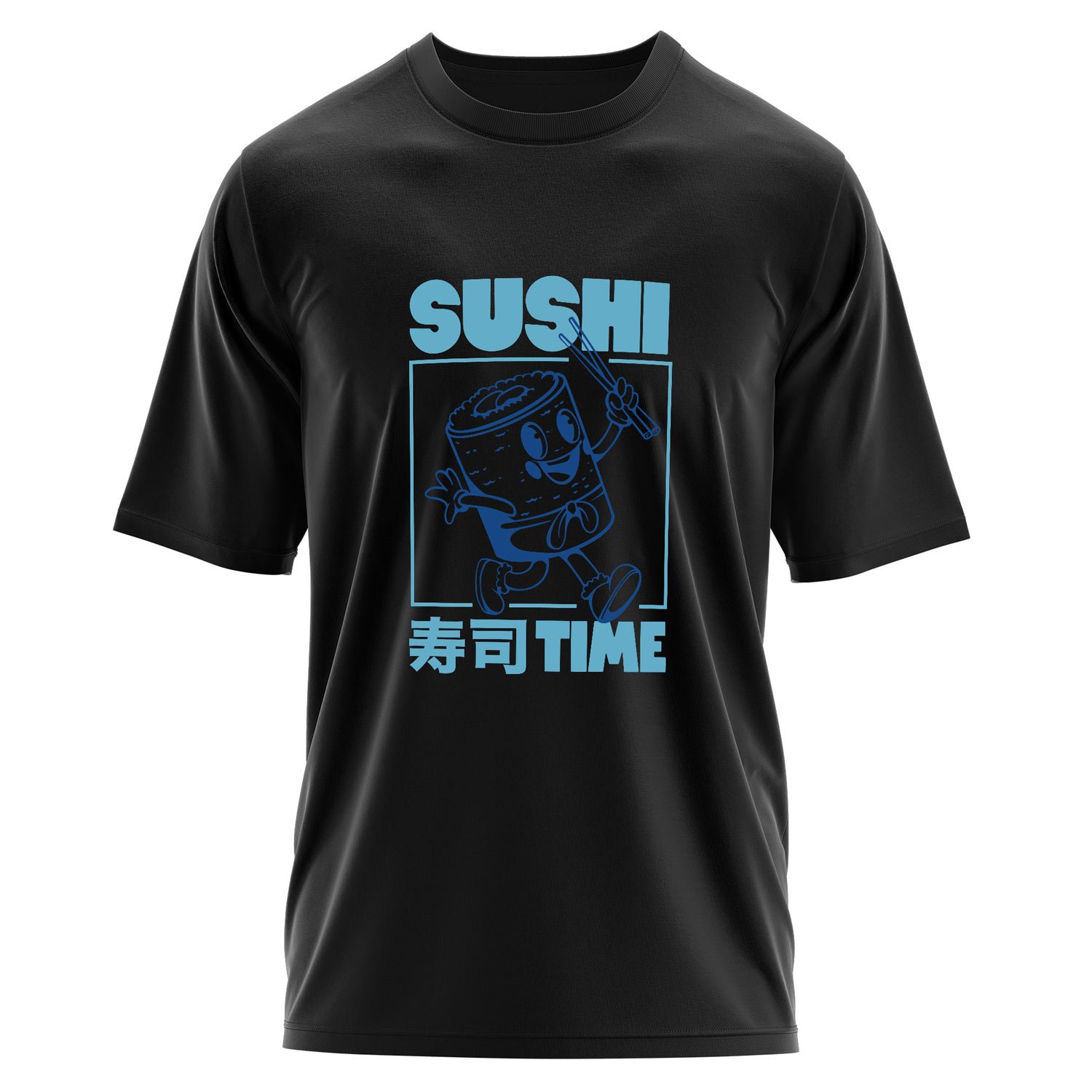 Sushi Time Oversize Tişört S - Siyah
