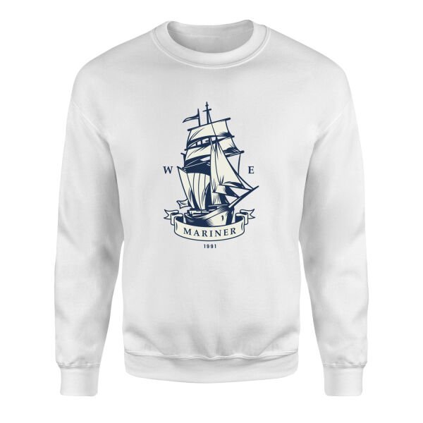 Mariner Denizci Sweatshirt M - Beyaz