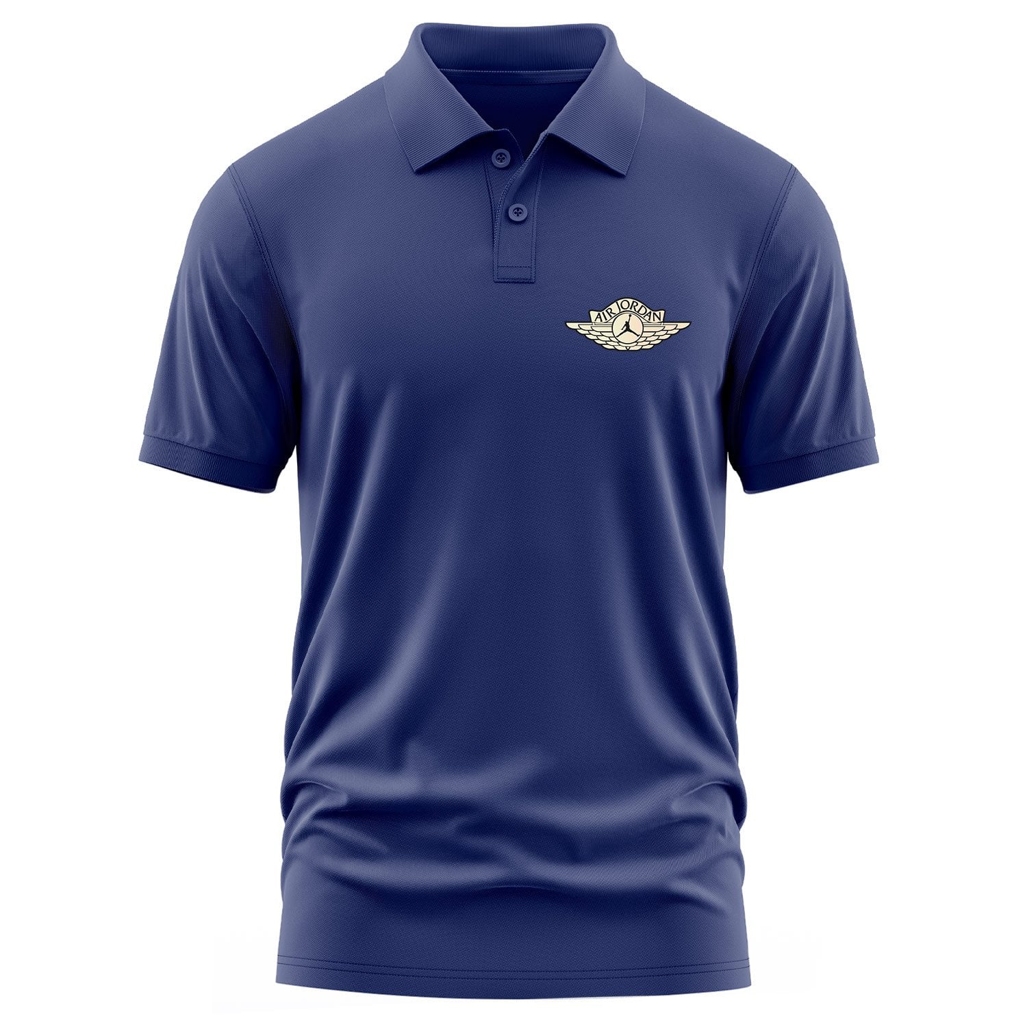 Air Jordan Wings | Creamy Polo Tişört XXL - İndigo Mavisi